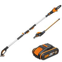 Worx WG908E - Potatore - Tagliasiepi su asta a batteria multifunzione - batteria 20V 2Ah
