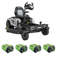 PROMO EGO Z6 ZERO TURN ZT4201E-S -Trattorino tagliaerba a batteria - 56V - 40Ah - Raggio zero