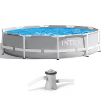 Intex Prisma Frame 26702NP - Piscina Rotonda + Pompa filtro 45 W