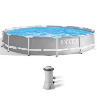 Intex Prisma Frame 26712NP - Piscina Rotonda + Pompa filtro 45 W