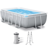 Intex Prisma Frame 26784NP - Piscina fuori terra + Pompa filtro 45 W e Scaletta
