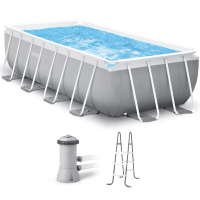 Intex Prisma Frame 26790NP - 400x200x122 cm - Piscina fuori terra + Pompa filtro 45 W e Scaletta