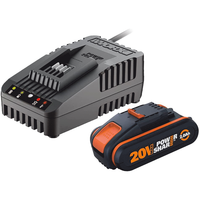 Worx WA3601 - Starter Kit batteria 20V/2Ah + Caricabatteria rapido