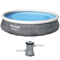 Bestway Fast Set 57376 - &Oslash;396x84 cm - Piscina gonfiabile + Pompa filtro 29 W