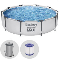 Bestway Steel Pro Max 56408 - &Oslash;305x76 cm - Piscina Rotonda + Pompa filtro 16 W