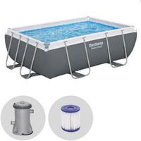 Bestway Power Steel 56629 - 282x196x84 cm - Piscina fuori terra + Pompa filtro 16 W