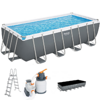 Bestway Power Steel 56671 - 488x244x122 cm - Piscina fuori terra