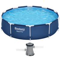 Bestway Steel Pro 56679 - &Oslash;305x76 cm - Piscina Rotonda + Pompa filtro 16 W