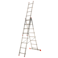 S.T.P. Export, 3x8 gradini, altezza 4.50 mt - Scala telescopica in alluminio 