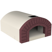 Linea VZ Capri - Forno a legna da incasso con piano cottura 72x70 cm - Capacit&agrave; cottura 3 pizze