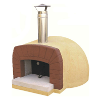 Linea VZ Etna - Forno a legna da esterno con piano cottura &Oslash; 85 cm - Capacit&agrave; cottura 3 pizze