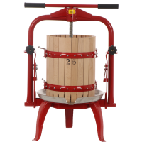 Baesso F25 - Torchio a vite per frutta e verdura 20L - Gabbia in legno