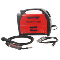 Telwin Technomig 210 Dual Synergic - Saldatrice Inverter Multiprocesso (MIG-MAG/FLUX/BRAZING/MMA/TIG LIFT), con display LCD - GAS/NO GAS