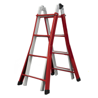 Sicos Simmetria, 2x8 gradini, 3.90 mt - Scala in acciaio telescopica