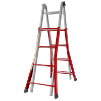 Sicos Simmetria, 2x9 gradini, 4.44 mt - Scala in acciaio telescopica