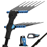 Campagnola Alice STAR 58 PLUS - Asta in carbonio da 185-270 cm - Abbacchiatore elettrico - Batteria a zaino inclusa