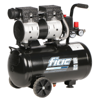 FIAC SUPERSILENT 24/1 - Compressore aria elettrico monofase silenziato, oil-less - Motore 1 HP - 24 lt