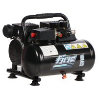 FIAC SUPERSILENT 6/1 - Compressore aria elettrico portatile monofase silenziato, oil-less - Motore 1 HP - 6 lt