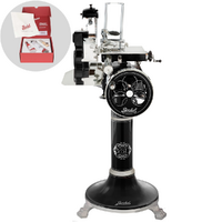 Berkel Tribute Nero - Affettatrice a volano con piedistallo - Lama in acciaio al cromo da 300 mm