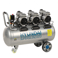 Hyundai 3X4J-750-100L - Compressore aria elettrico - carrellato 100lt