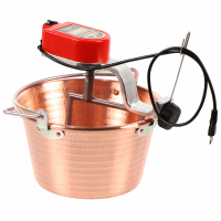 NuovaFac Cuoca Automatica - Paiolo elettrico in rame martellato a induzione - 9L - 5W