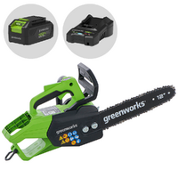 Greenworks GD48TCS - Elettrosega a batteria 48V 2Ah - Lama da 30cm