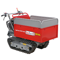 GeoTech-Pro GeoPorter 630E Hydro - Motocarriola cingolata cassone estensibile idraulico 600Kg