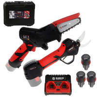 Blue Bird CS 22-04 &amp; PS 23-25 Faster - Kit Potatore a batteria + Forbici elettriche da potatura - 12.6V  2.5Ah