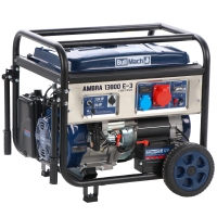 BullMach AMBRA 13800 E-3 - Generatore di corrente carrellato a benzina con AVR 10 kW -  Continua 9 kW Trifase