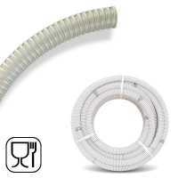 Tubo di pescaggio spiralato trasparente in PVC per alimenti &Oslash; 30 mm - metri 5