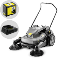 Karcher KM 70/25 C Bp 2SB - Spazzatrice a batteria con cesto di raccolta 36V - 5Ah