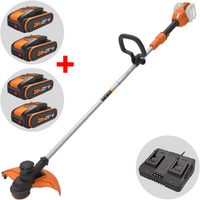 Worx WG183E - Decespugliatore a batteria 40V 2x20/2Ah + in omaggio 2x20/2Ah