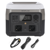 EcoFlow River 2 MAX - Batteria PowerStation Portatile - 500W - 512Wh/25.6V