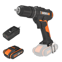 Worx WX370 - Trapano avvitatore a percussione a batteria - 20V/2Ah