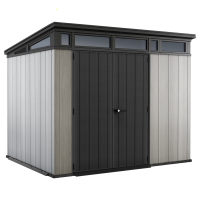 Keter Artisan grigio - Casetta da giardino - Con porta doppia anta - 277x218x226 cm