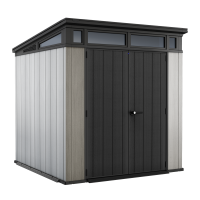 Keter Artisan grigio - Casetta da giardino - Con porta doppia anta - 214x218x226 cm