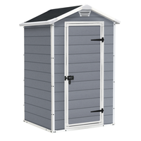 Keter Manor grigio - Casetta porta attrezzi da giardino - 129x103x196 cm