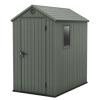 Keter Darwin verde - Casetta porta attrezzi - Con finestra laterale - 125.8x184.5x205.1 cm