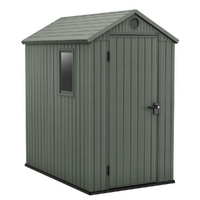 Keter Darwin verde - Casetta porta attrezzi - Con finestra laterale - 125.8x184.5x205 cm