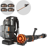 Worx Nitro WG572E - Soffiatore a spalla a batteria - 4x20V/4Ah
