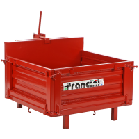 Francini P 100 - Cassone transporter per trattore - Ribaltabile - 3 sponde apribili