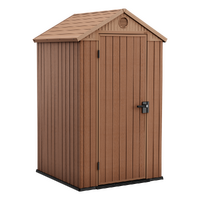 Keter Darwin marrone - Casetta porta attrezzi - 123.8x117x205 cm