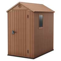 Keter Darwin marrone - Casetta porta attrezzi - Con finestra laterale - 125.8x184.5x205.1 cm