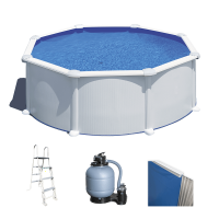 Gre Atlantis Rotonda &Oslash;350 x 132cm - Piscina fuori terra in acciaio