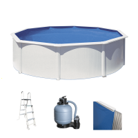 Gre Fidji Rotonda &Oslash;460 x 120 cm - Piscina fuori terra in acciaio
