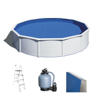 Gre Fidji Rotonda &Oslash;350 x 120 cm - Piscina fuori terra in acciaio