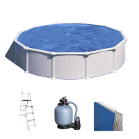 Gre Atlantis Rotonda &Oslash;550 x 132cm - Piscina fuori terra in acciaio