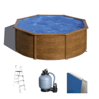 Gre Pacific Rotonda &Oslash;300 x 120 cm - Piscina fuori terra in acciaio