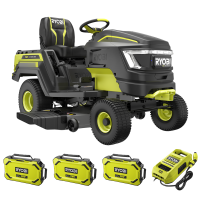 RYOBI RY72TMX117-310 - Trattorino tagliaerba a batteria - 72V / 3x10Ah