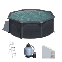 Gre Kea Rotonda &Oslash;300 x 120 cm - Piscina fuori terra in acciaio